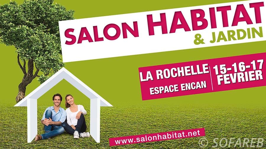 Affiche salon de l'habitat à la Rochelle