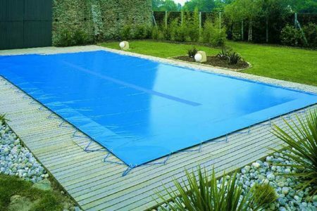 Bâche hivernage bleue pour piscine
