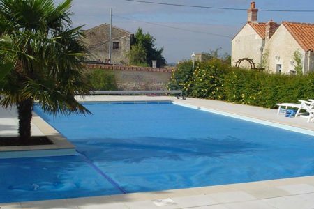 Bâche hivernage bleue pour piscine