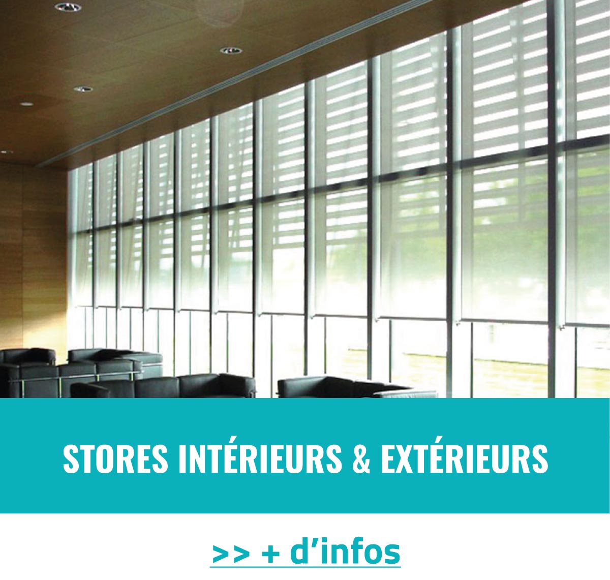 Store-intérieur-extérieur pour établissements scolaires